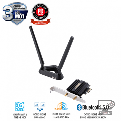 Card mạng PCIe WiFi 6 ASUS PCE-AX58BT Chuẩn AX3000