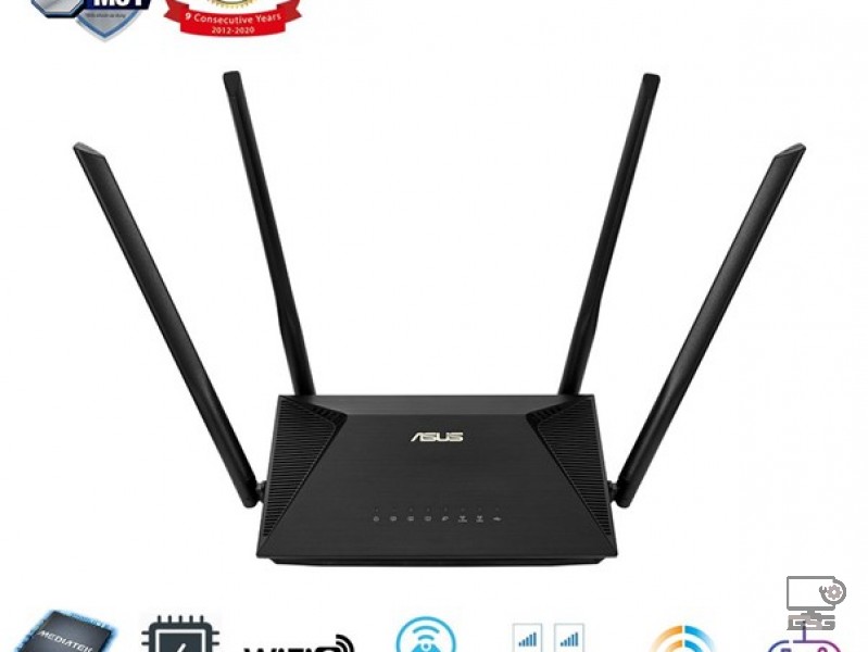 Bộ định tuyến WiFi 6 Asus RT-AX53U chuẩn AX1800